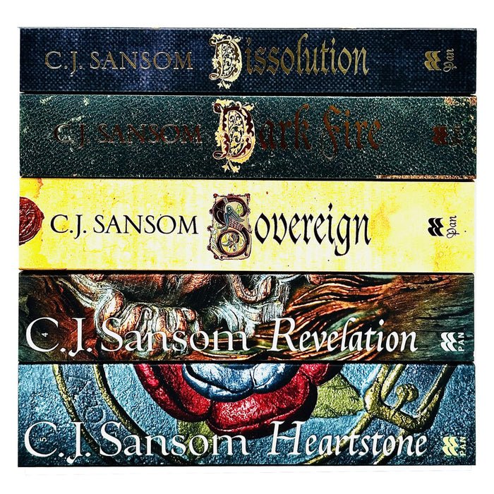 C.J. Sansom The Shardlake Series 5 Books Collection Set - Heartstone, Revelation, Sovereign, Dark Fire, Dissolution