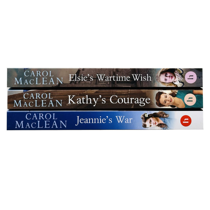 The Kiltie Street Girls Series 3 Books Collection Set By Carol MacLean (Elsie's Wartime Wish, Kathy's Courage & Jeannie's War