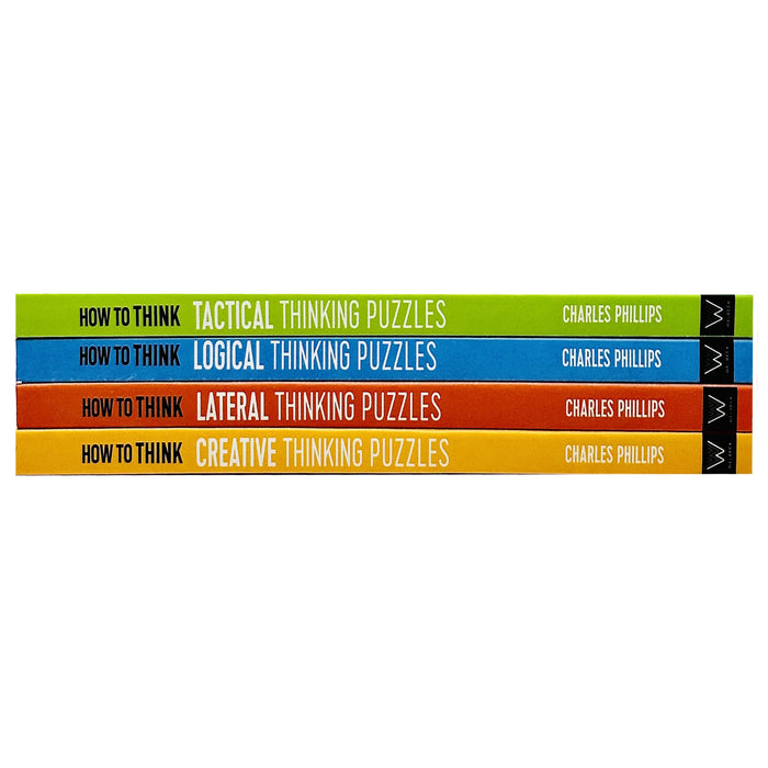 Charles Phillips How to Think Collection 4 Books Set (Tactical Thinking Puzzles, Logical )