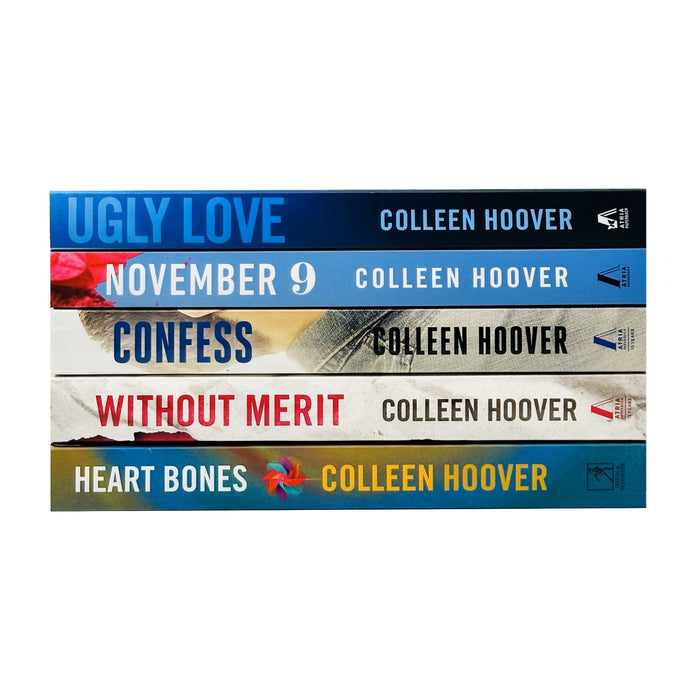 Colleen Hoover Collection 5 Books Set (Ugly Love, November 9, Confess, Without Merit & Heart Bones)