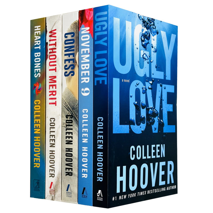 Colleen Hoover Collection 5 Books Set (Ugly Love, November 9, Confess, Without Merit & Heart Bones)