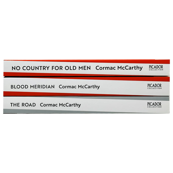 Cormac McCarthy 3 Books Collection Set (The Road, Blood Meridian & No Country for Old Men)