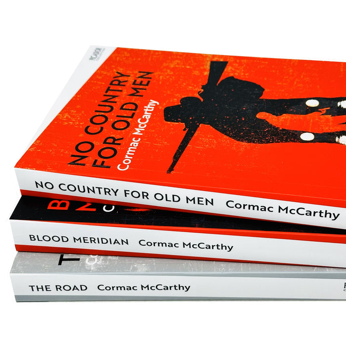 Cormac McCarthy 3 Books Collection Set (The Road, Blood Meridian & No Country for Old Men)