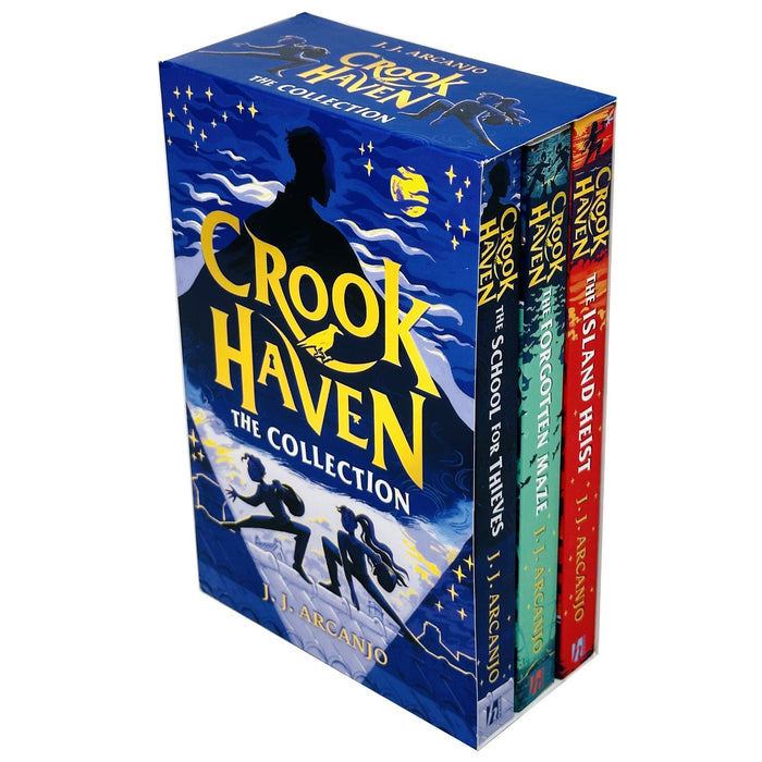 Crookhaven the Collection 3 Books Set By J J Arcanjo(The Island Heist, The School for Thieves & The Forgotten Maze)