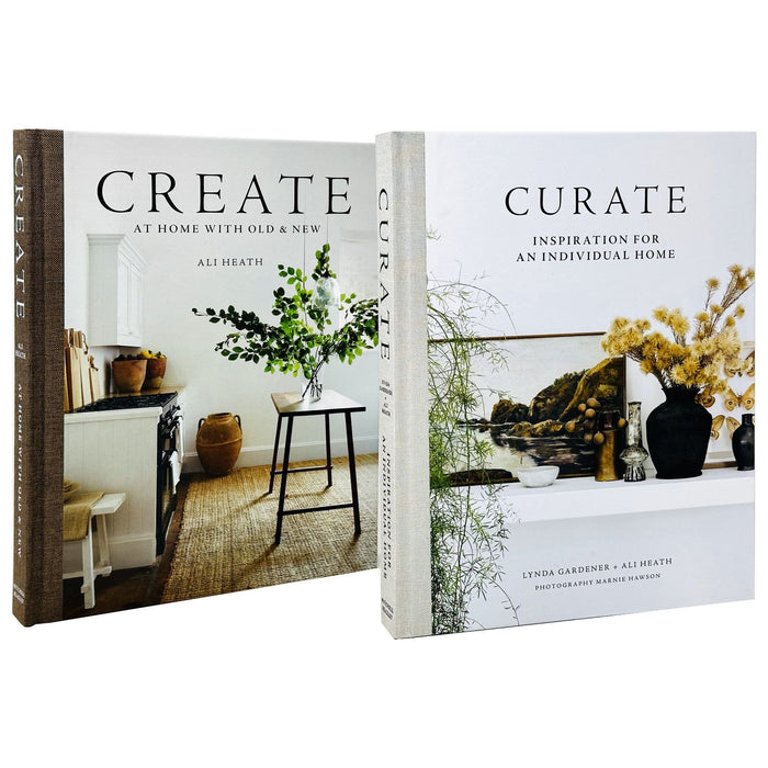 Lynda Gardener, Ali Heath 2 Books Set Curate, Create At Home with Old Hardcover