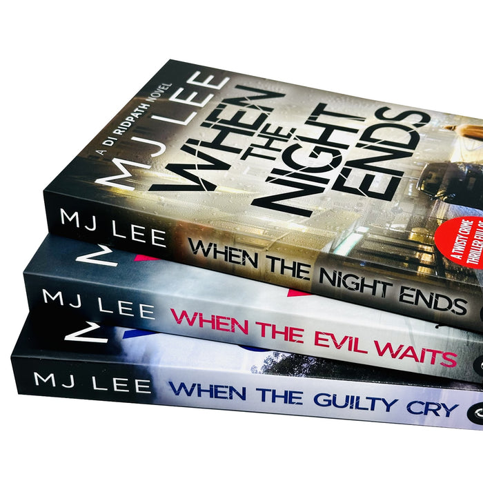 DI Ridpath Crime Thriller 6-8: 3 Books Collection Set By M J Lee (When the Evil Waits, When the Guilty Cry & When the Night Ends)