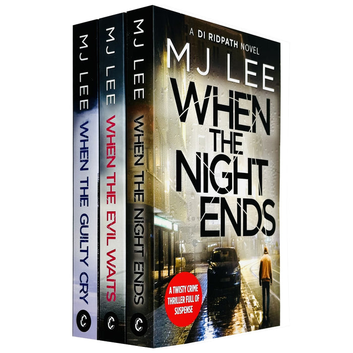 DI Ridpath Crime Thriller 6-8: 3 Books Collection Set By M J Lee (When the Evil Waits, When the Guilty Cry & When the Night Ends)