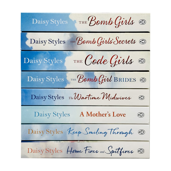 Daisy Styles Collection 8 Books Set (The Wartime Midwives, Home Fires and Spitfires)