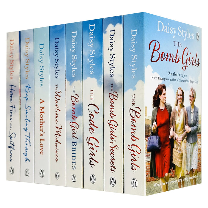 Daisy Styles Collection 8 Books Set (The Wartime Midwives, Home Fires and Spitfires)