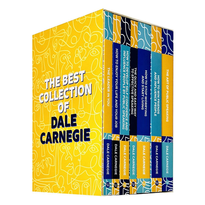 Dale Carnegie Collection 7 Books Set (The Art of Public Speaking, How To Stop Worrying And Start Living, Quick And Easy Way To Effective Speaking, How To Enjoy Your Life and Job, Leader in You)