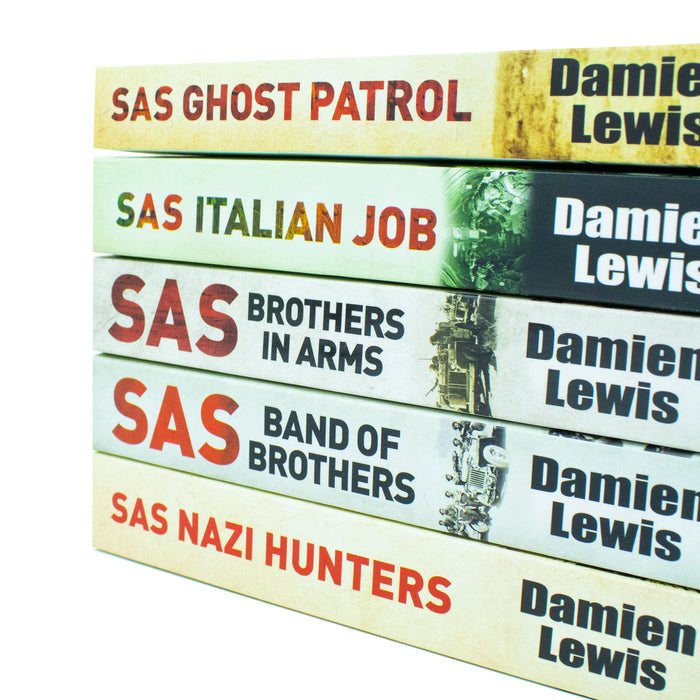 Damien Lewis SAS Collection 5 Books Set (Nazi Hunters, Italian Job)