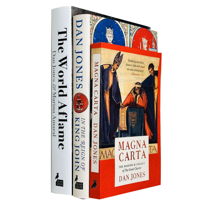 Dan Jones Collection 3 Books Set (Magna Carta, In Reign of King John,World Aflame)