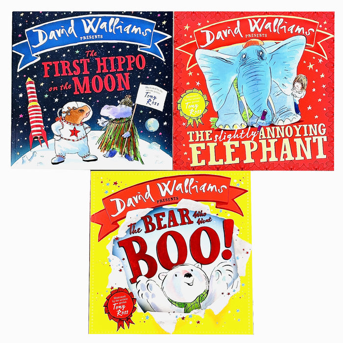 David Walliams Fabulous Stories For The Very Young 3 Picture Books Collection Box Set(The Slightly Annoying Elephant)