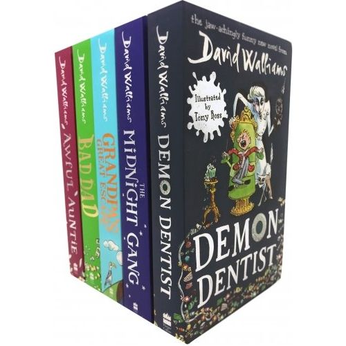 David Walliams Series 2-5 Books Set (Midnight Gang, Bad Dad, Grandpas Great Escape, Awful Auntie, Demon Dentist)