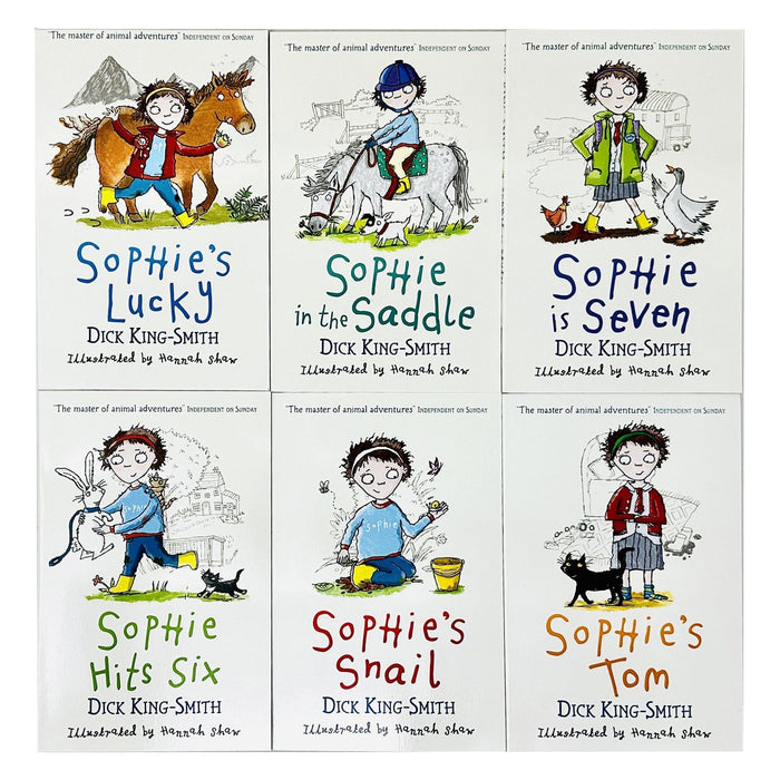 The Sophie Stories Books 1 - 6 Collection Set by Dick King-Smith (Sophie's Lucky, Sophie in the Saddle, Sophie is Seven)