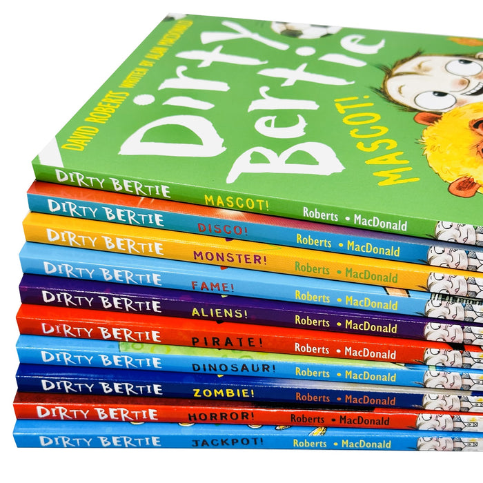 Dirty Bertie - Series 3 - Full 10 Books Collection Set (Pirate, Dinosaur, Zombie)