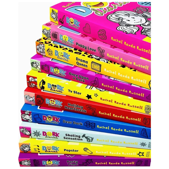 Dork Diaries Series 10 Books Collection Set by Rachel Renee Russell - The Book Bundle