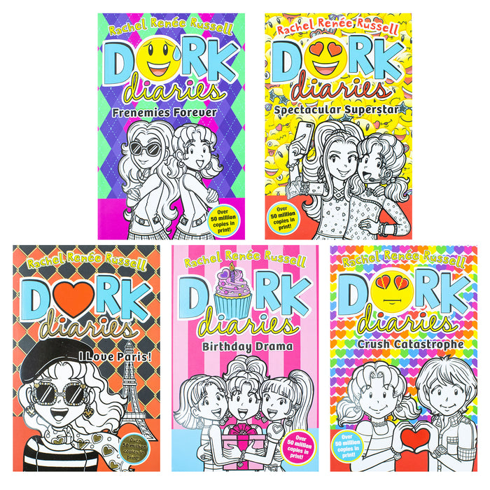 Dork Diaries Collection 5 Books Set (Volume 11-15) By Rachel Renee Russell