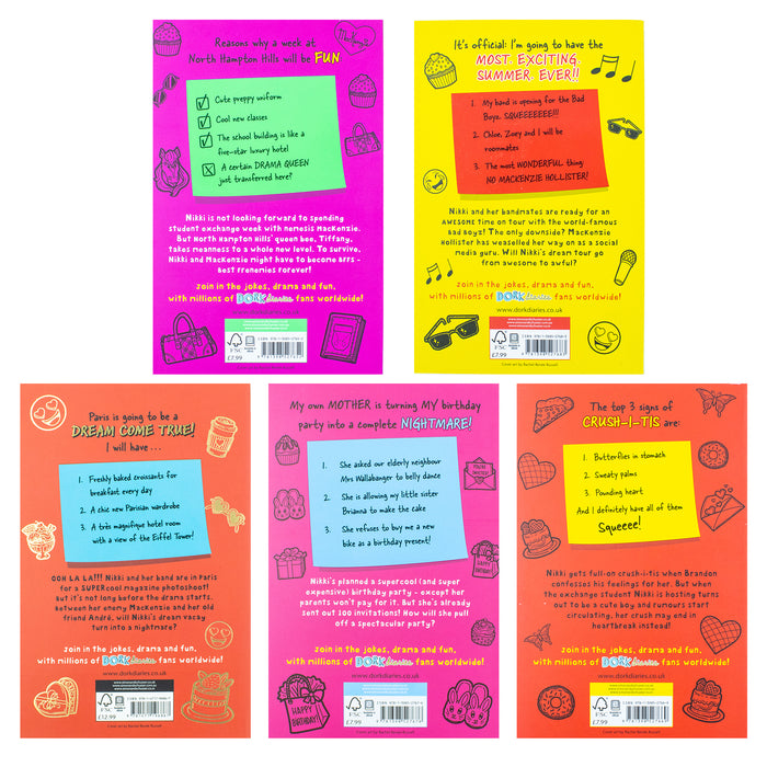 Dork Diaries Collection 5 Books Set (Volume 11-15) By Rachel Renee Russell