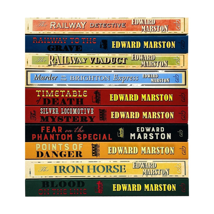 Edward Marston Railway Detective Series 10 Books Collection Set (Blood on the Line)