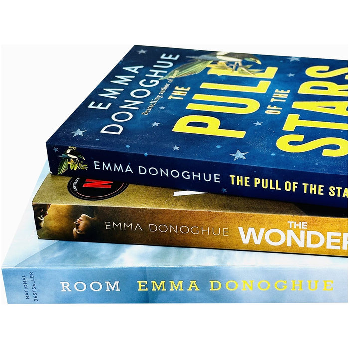 Emma Donoghue 3 Books Collection Set (The Pull of the Stars, The Wonder (171 POCHE), Room)