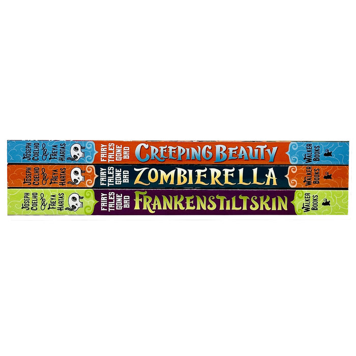 Fairy Tales Gone Bad Series 3 Books Set by Joseph Coelho Zombierella, Creeping, Frankenstiltskin