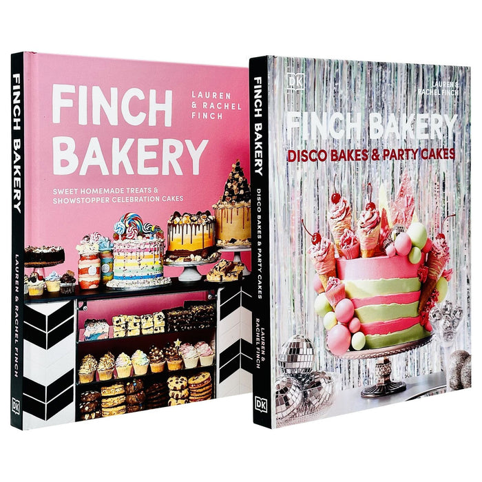 The Finch Bakery & Finch Bakery Disco Bakes and Party Cakes By Lauren Finch, Rachel Finch 2 Books Collection Set