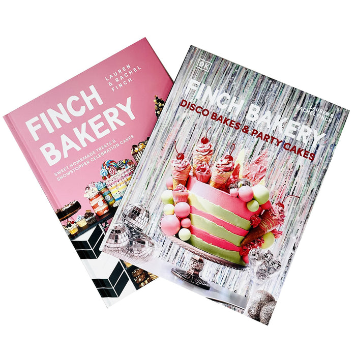 The Finch Bakery & Finch Bakery Disco Bakes and Party Cakes By Lauren Finch, Rachel Finch 2 Books Collection Set