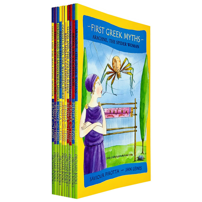 First Greek Myths Series 10 Books Collection Set (Arachne-The Spider Woman, Arion-The Dolphin Boy)