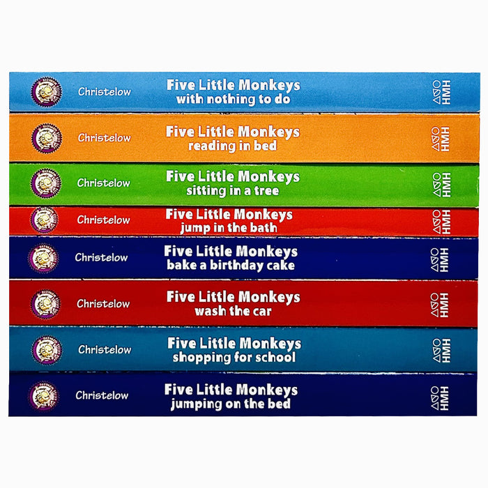 Five Little Monkeys Adventures 8 Books Collection Box Set By Eileen Christelow (Jumping on the Bed)