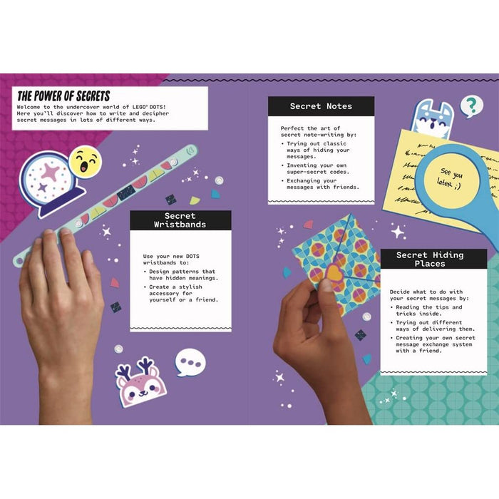 LEGO® DOTS®: Friends Code Together (with stickers, LEGO tiles and two wristbands) - The Book Bundle