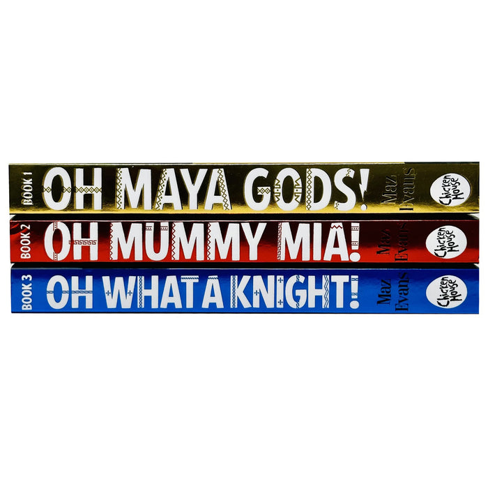 Gods Squad Series Collection 3 Books Set by Maz Evans (Oh Maya Gods,Oh Mummy Mia)