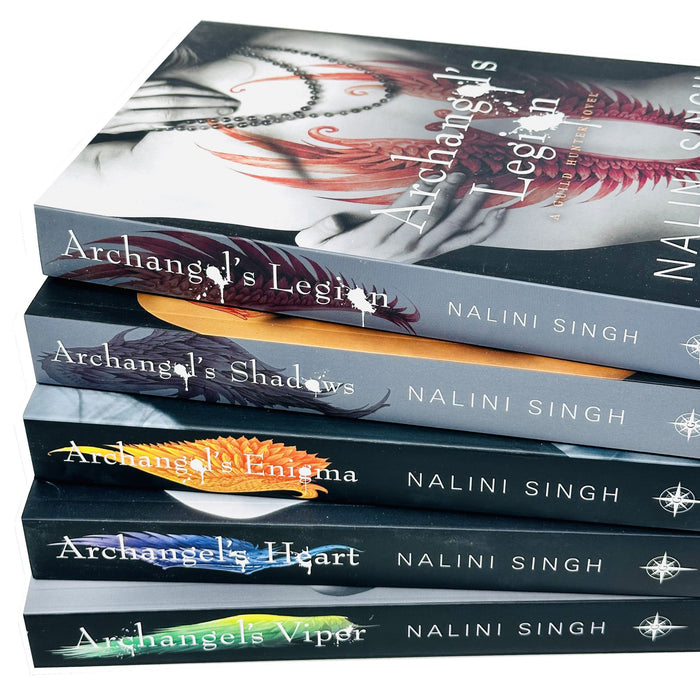 Guild Hunter Series 6-10: 5 Books Collection Set By Nalini Singh (Archangel's Legion, Archangel's Shadows, Archangel's Enigma, Archangel's...)