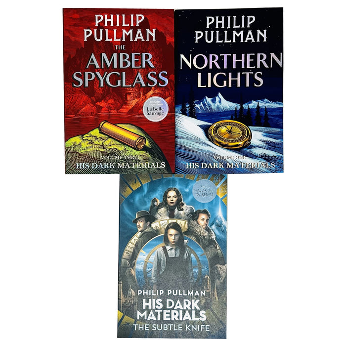 His Dark Materials Collection 3 Books Set By Philip Pullman (The Subtle Knife, Northern Lights & The Amber Spyglass)