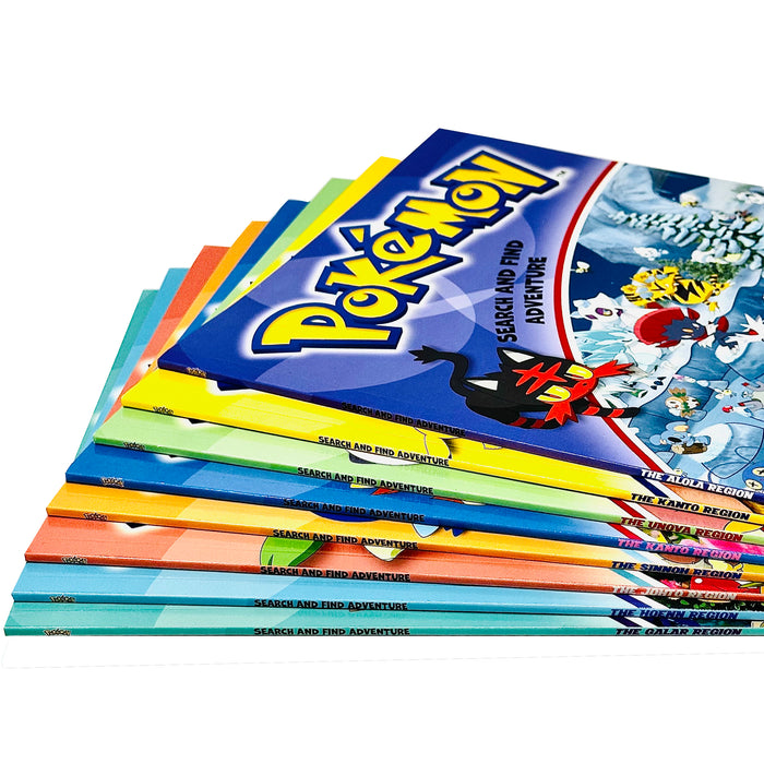 Pokémon Search and Find Adventure 8 Books Collection Set (The Alola Region)