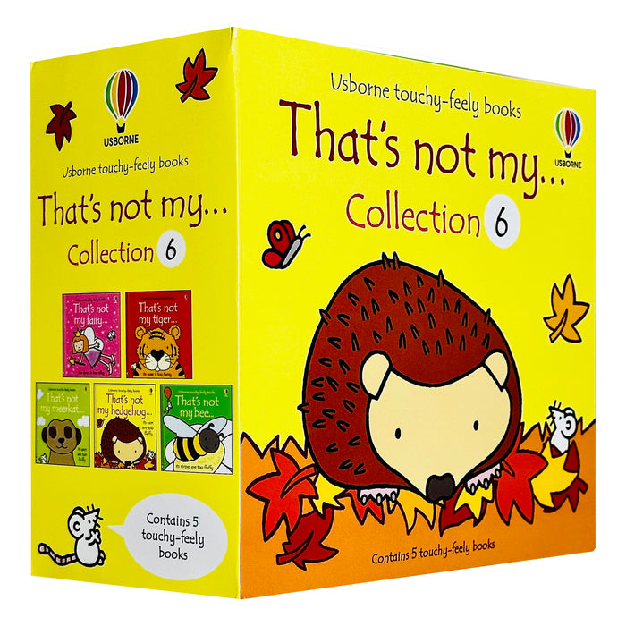 Usborne Touchy-feely books That's not My... Collection 6: 5 Books Set (Bee, Fairy, Hedgehog, Meerkat, Tiger)