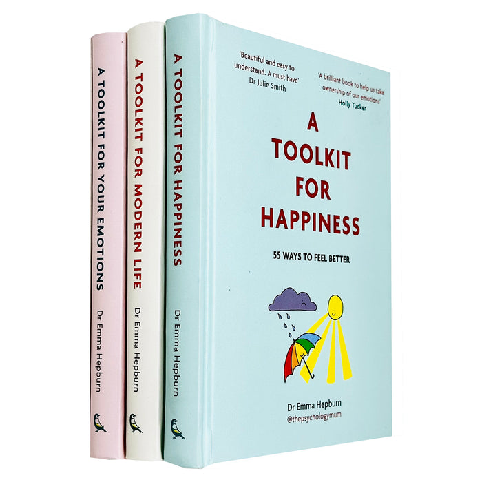 Dr Emma Hepburn collection 3 Books Set ( A Toolkit For Happiness, A Toolkit For Mordern life, A Tookit For Your Emotions) Hardcover