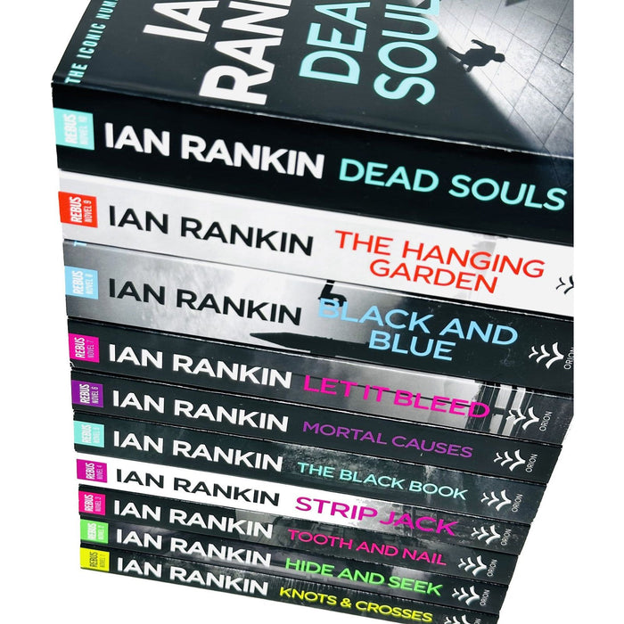 Ian Rankin Inspector Rebus Series Collection 10 Books Set (Knots And Crosses, Hide And Seek)