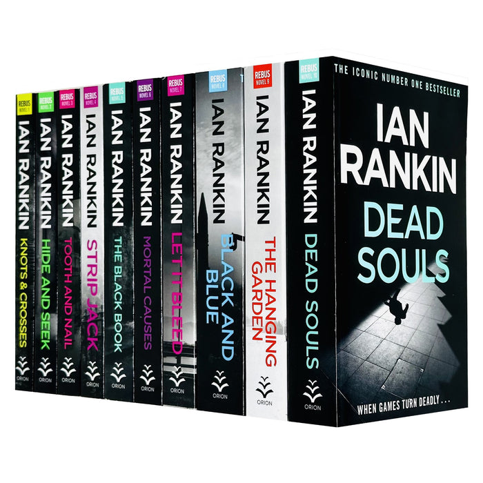 Ian Rankin Inspector Rebus Series Collection 10 Books Set (Knots And Crosses, Hide And Seek)