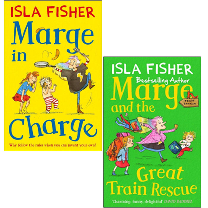 MISSING-Isla Fisher Collection 2 Books Set (Marge In Charge, Great Train Rescue)