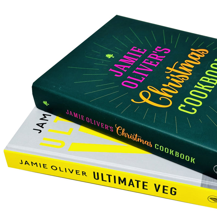 Jamie Oliver Collection 2 Books Set (Jamie Oliver's Christmas Cookbook & Veg Easy & Delicious Meals for Everyone)