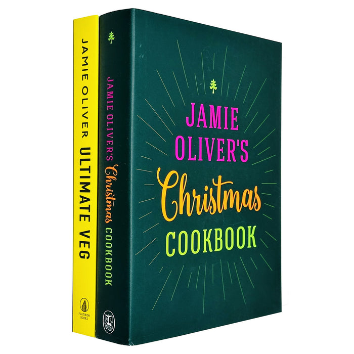 Jamie Oliver Collection 2 Books Set (Jamie Oliver's Christmas Cookbook & Veg Easy & Delicious Meals for Everyone)