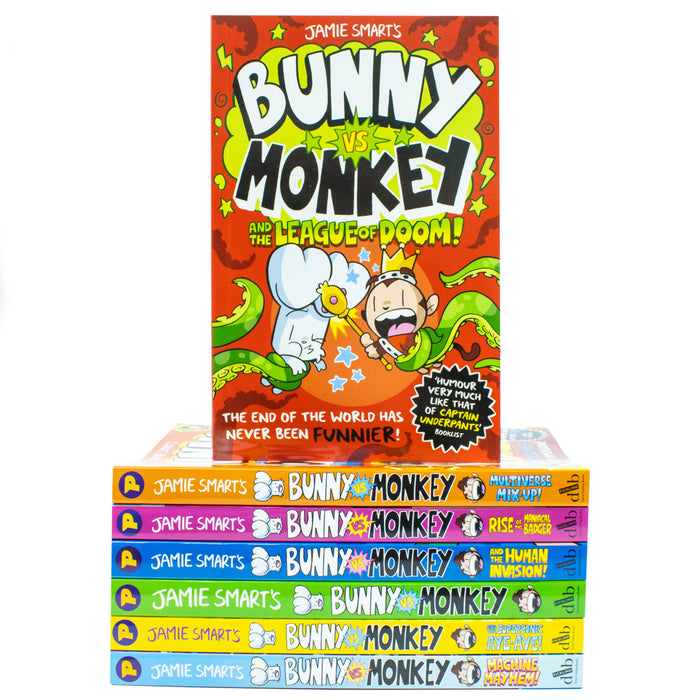 Bunny vs Monkey 7 Books Collection Set By Jamie Smart (Bunny vs Monkey)