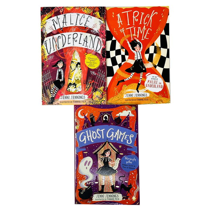 Malice's Adventures in Underland Series 3 Books Set by Jenni Jennings (Trick Time)