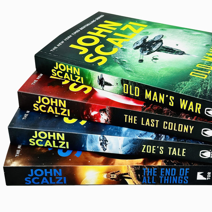 Old Man's War Series 4 Books Collection Set By John Scalzi (Old Man's War, The Last Colony, Zoe's Tale & The End of All Things)