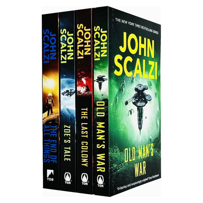 Old Man's War Series 4 Books Collection Set By John Scalzi (Old Man's War, The Last Colony, Zoe's Tale & The End of All Things)