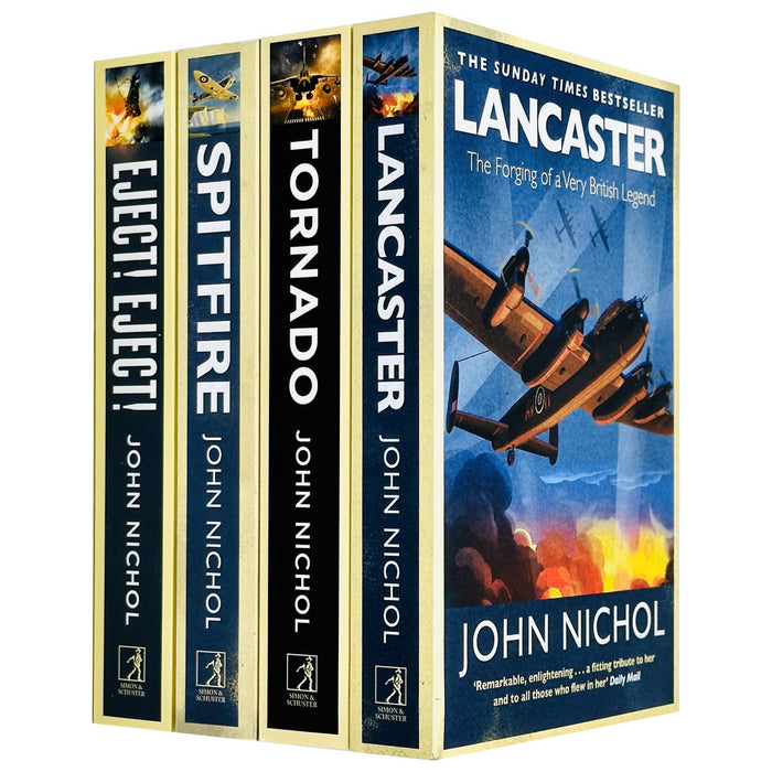 John Nichol Collection 4 Books Set (Eject! Eject!, Tornado, Lancaster, Spitfire)