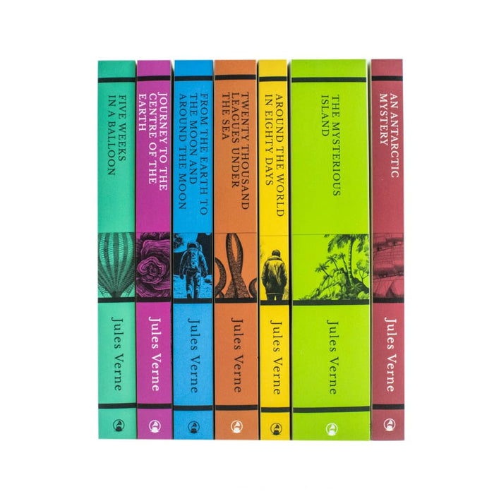 Jules Verne 7 Books Set Collection: (Journey to the Centre of the Earth)