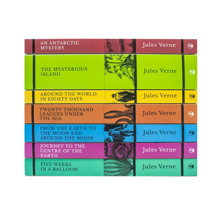 Jules Verne 7 Books Set Collection: (Journey to the Centre of the Earth)