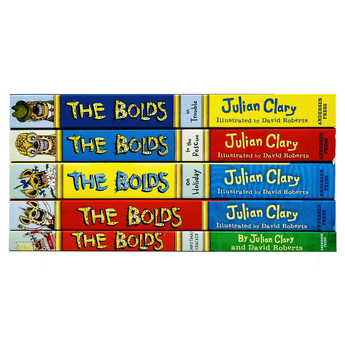 Julian Clary Collection 5 Books Set - The Bolds, the Rescue, on Holiday, in Trouble, The Bolds' Great Adventure: World Book Day 2018